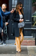 CHRISSY TEIGEN Out in Little Italy in New York 10/13/2018