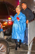 CHRISTINA AGUILERA Arrives at Radio City Music Hall in New York 10/04/2018