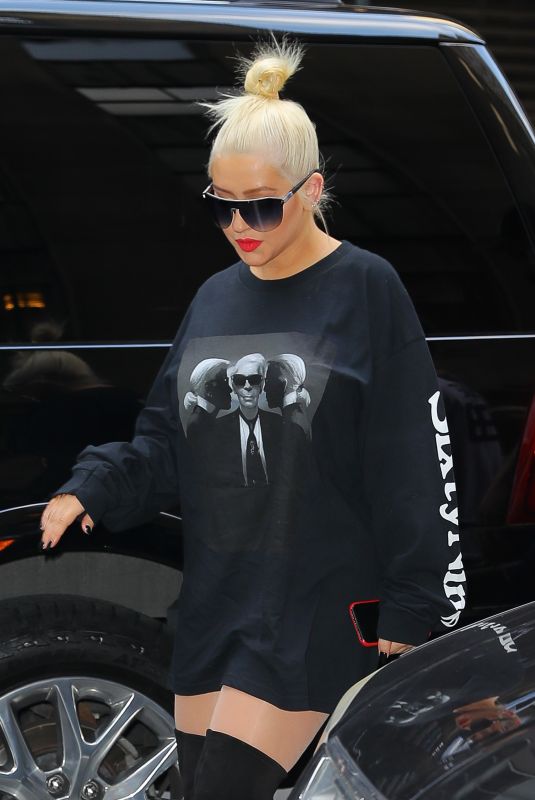 CHRISTINA AGUILERA at Radio City Music Hall in New York 10/03/2018