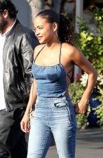 CHRISTINA MILIAN and Matt Pokora at Fred Segal in West Hollywood 10/25/2018