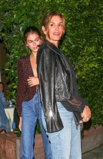 CINDY CRAWFORD and KAIA GERBER at Giorgio Baldi in Santa Monica 10/19/2018