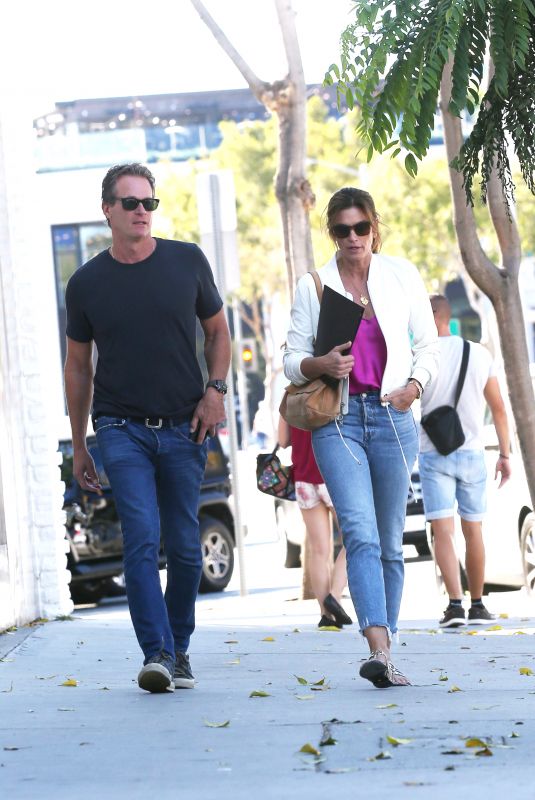 CINDY CRAWFORD and Rande Gerber Out in Beverly Hills 10/19/2018