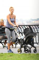 CLAIRE DANES Out at Hudson River Park in New York 10/04/2018