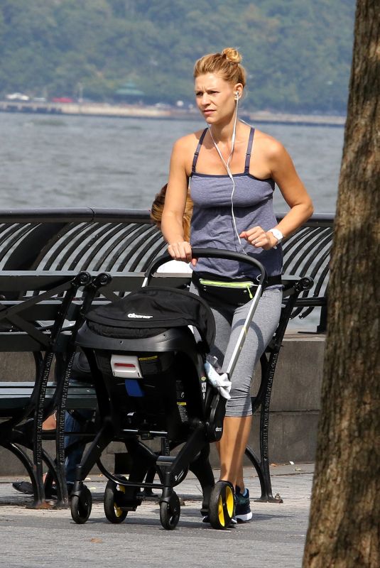 CLAIRE DANES Out at Hudson River Park in New York 10/04/2018