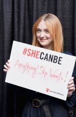 DAKOTA FANNING at International Day of Girl in Los Angeles 10/11/2018