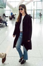 DAKOTA JOHNSON at Heathrow Airport in London 10/17/2018
