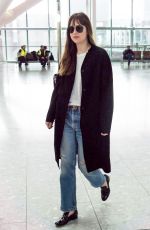 DAKOTA JOHNSON at Heathrow Airport in London 10/17/2018