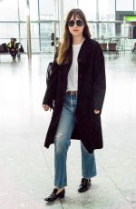 DAKOTA JOHNSON at Heathrow Airport in London 10/17/2018