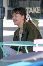 DAKOTA JOHNSON Out for Coffee in West Hollywood 10/10/2018