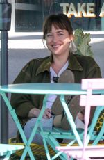 DAKOTA JOHNSON Out for Coffee in West Hollywood 10/10/2018