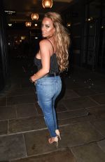 DANIELLE MASON Night Out in London 10/08/2018