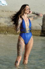 DARYLLE SARGEANT in Swimsuit at a Beach in Spain 10/09/2018