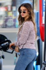 DELTA GOODREM at a Gas Station in Los Angeles 10/09/2018