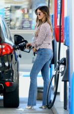 DELTA GOODREM at a Gas Station in Los Angeles 10/09/2018