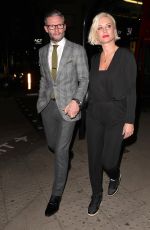 DENISE VAN OUTEN Arrives at Maddox Gallery in London 10/22/2018