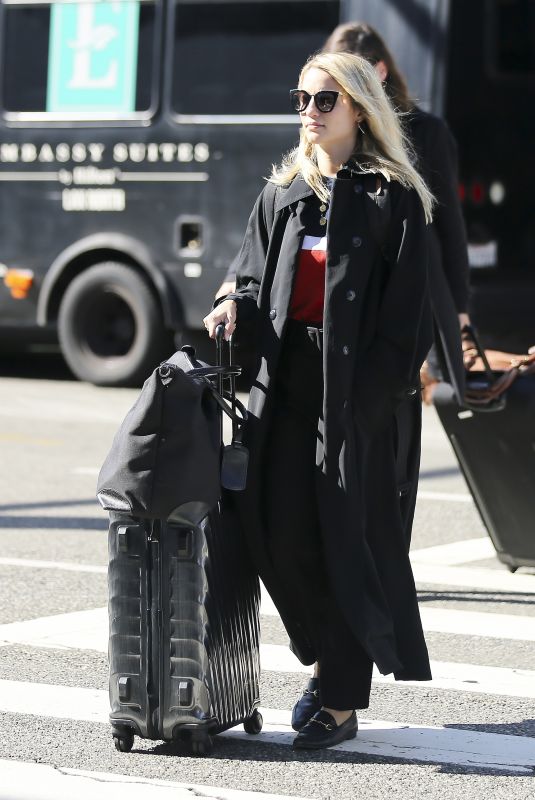 DIANNA AGRON and Marshall Winston at LAX Airport in Los Angeles 09/30/2018
