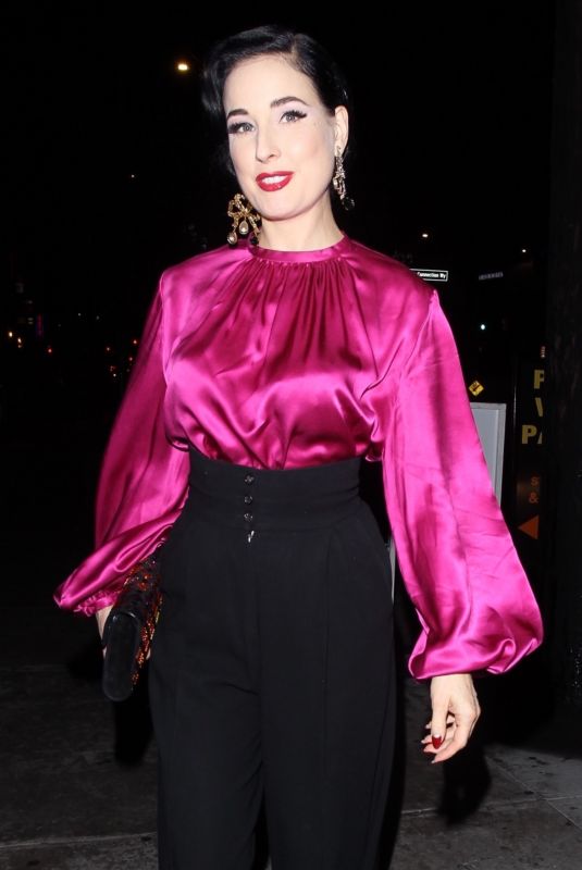 DITA VON TEESE at N10 Restaurant in West Hollywood 09/28/2018