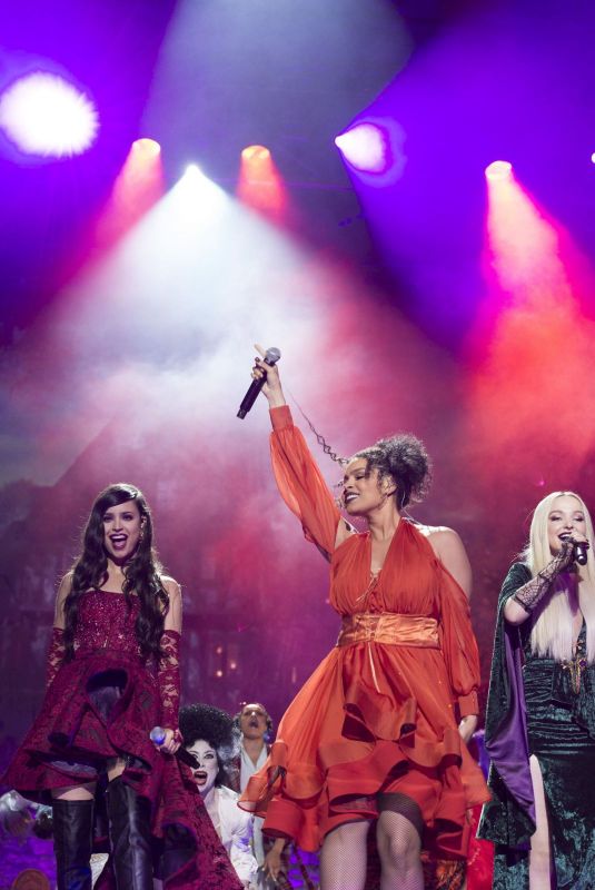DOVE CAMERON on the Set of Hocus Pocus 25th Anniversary Halloween Bash 10/04/2018