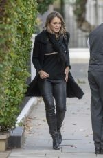 ELIZABETH HURLEY Laves Her Home in London 10/11/2018