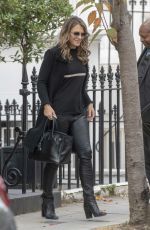 ELIZABETH HURLEY Laves Her Home in London 10/11/2018