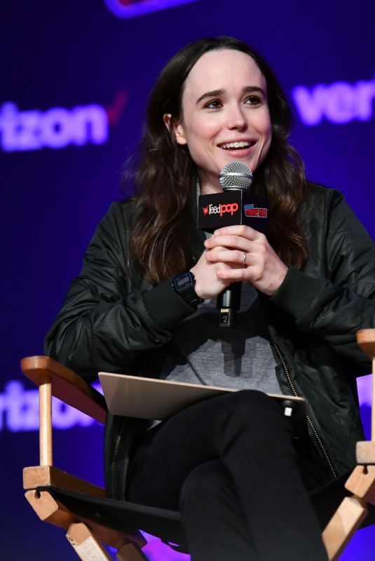 ELLEN PAGE at Netflix & Chills Panel at New York Comic-con 10/05/2018