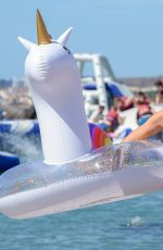 ELLIE BROWN and ZARA MCDERMOTT in Bikinis at a Beach in Ibiza 10/24/2018