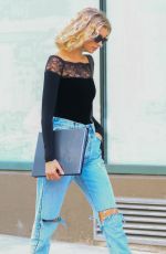ELSA HOSK Out in New York 10/10/2018