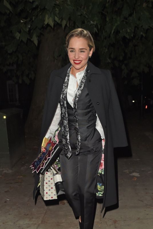 EMILIA CLARKE at BFI Party in London 10/20/2018