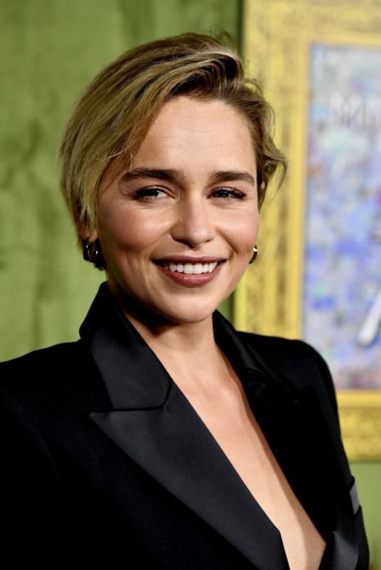 EMILIA CLARKE at My Dinner with Herve Premiere in Hollywood 10/04/2018