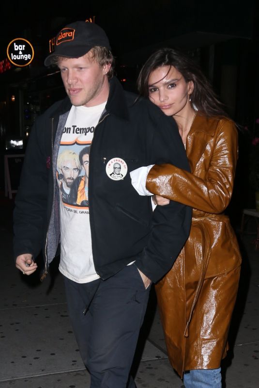 EMILY RATAJKOWSKI and Sebastian Bear-McClard Night Out in New York 10/25/2018