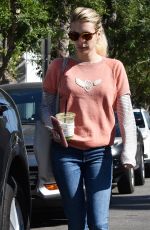 EMMA ROBERTS Out for Coffee in Los Angeles 10/09/2018