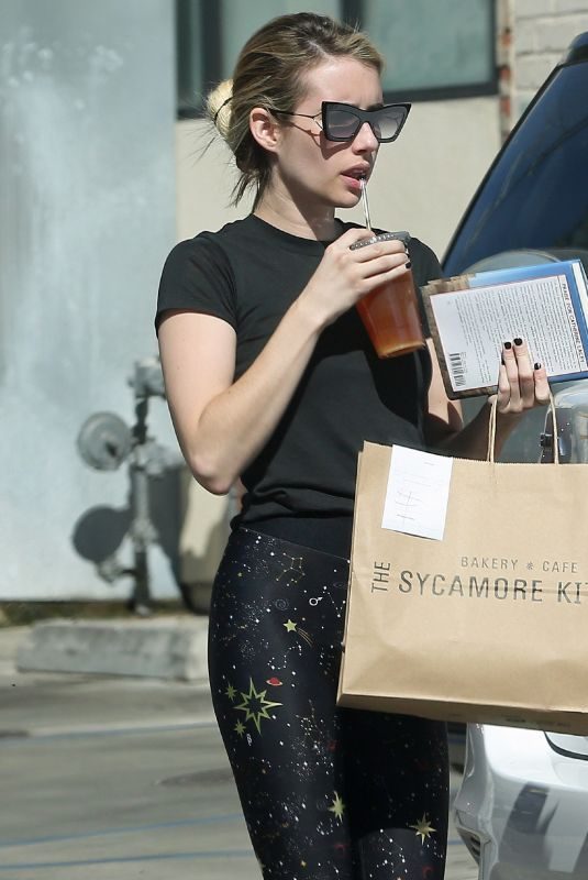 EMMA ROBERTS Out for Lunch in West Hollywood 10/20/2018