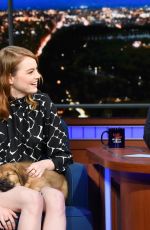 EMMA STONE at Late Show with Stephen Colbert 09/24/2018