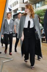 EMMA STONE Out and About in New York 10/02/2018