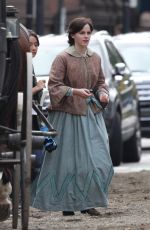 EMMA WATSON on the Set of Little Women in Boston 10/08/2018