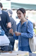 EMMY ROSSUM and Sam Esmail at Farmer