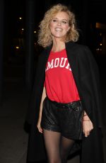 EVA HERZIGOVA Leaves Zadig & Voltaire Show at Paris Fashion Week 09/29/2018