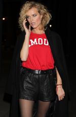 EVA HERZIGOVA Leaves Zadig & Voltaire Show at Paris Fashion Week 09/29/2018
