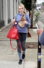 EVANNA LYNCH Arrives at Dance Practice in Los Angeles 10/14/2018