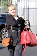 EVANNA LYNCH Arrives at DWTS Studios in Los Angeles 09/30/2018