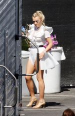 EVANNA LYNCH in Costume Arrives at a Dance Studio in Los Angeles 10/01/2018