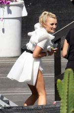 EVANNA LYNCH in Costume Arrives at a Dance Studio in Los Angeles 10/01/2018