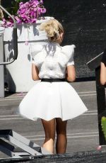 EVANNA LYNCH in Costume Arrives at a Dance Studio in Los Angeles 10/01/2018