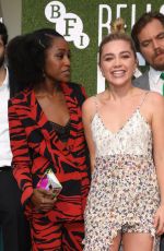 FLORENCE PUGH at The Little Drummer Girl Premiere at BFI London Film Festival 10/14/2018