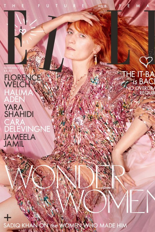 FLORENCE WELCH in Elle Magazine, UK November 2018