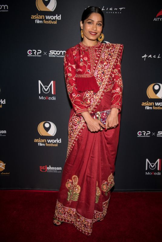 FREIDA PINTO at Love Sonia Premiere at Asian World Film Festival in Culver City 10/24/2018