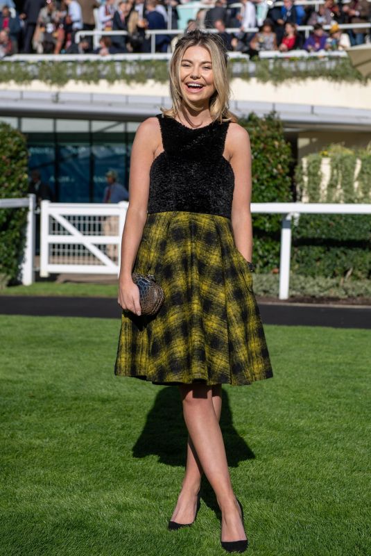 GEORGIA TOFFOLO at Qipco British Champions Day at Ascot Racecourse in Berkshire 10/20/2018