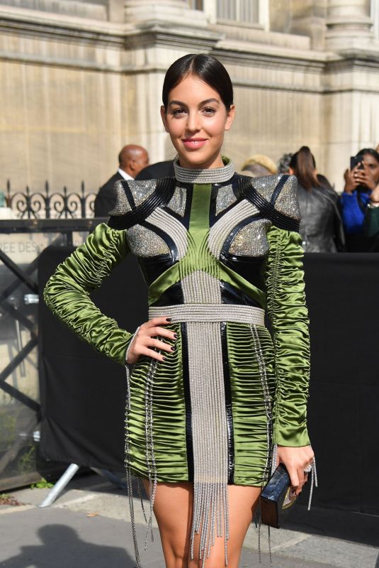 GEORGINA RODRIGUEZ at Balmain Show at Paris Fashion Week 09/28/2018