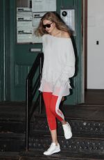 GIGI HADID Arrives at Taylor Swift Apartment in New York 10/04/2018