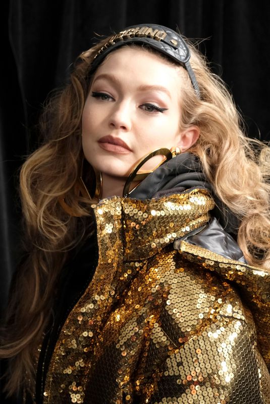 GIGI HADID at Moschino x H&M Show in New York 10/24/2018